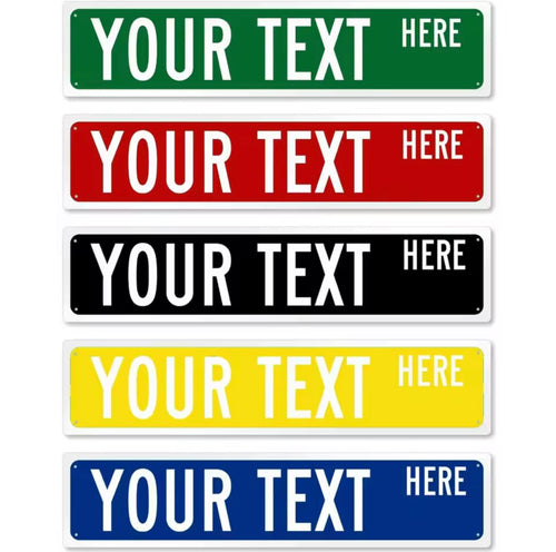 Custom street signs